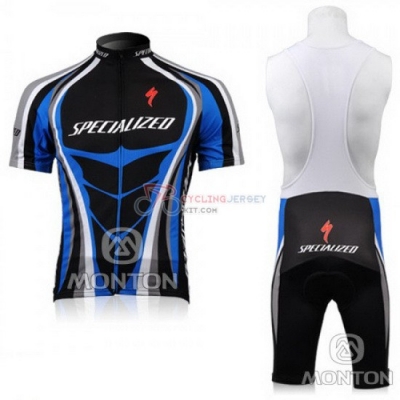 Specialized Cycling Jersey Kit Short Sleeve 2010 Blue And Black