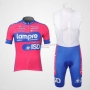 Lampre Cycling Jersey Kit Short Sleeve 2012 Pink And Sky Blue