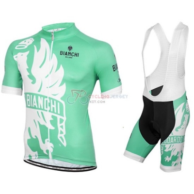 Bianchi Cycling Jersey Kit Short Sleeve 2016 Green And White