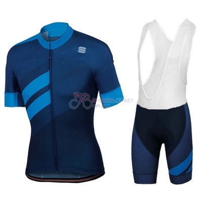 2018 Sportful Cycling Jersey Kit Short Sleeve Spento Blue