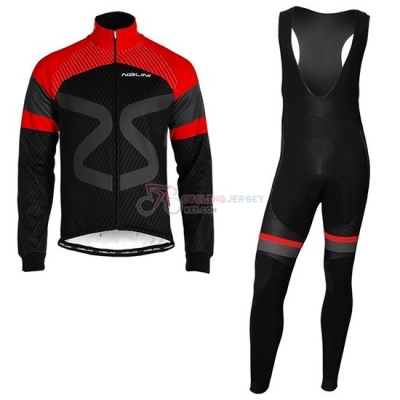 Nalini Cycling Jersey Kit Long Sleeve 2019 Black Red