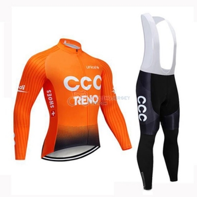 CCC Cycling Jersey Kit Long Sleeve 2019 Orange
