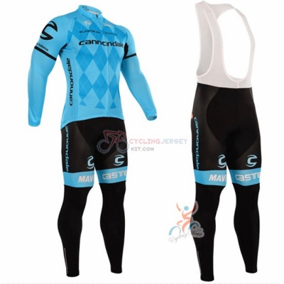 Cannondale Cycling Jersey Kit Long Sleeve 2016 Blue And Black