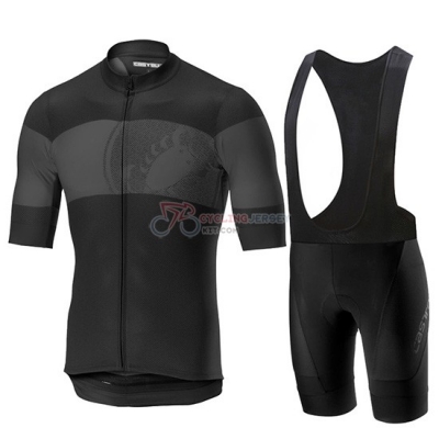 Castelli Ruota Cycling Jersey Kit Short Sleeve 2019 Black Gray