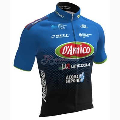 Damico Area Cycling Jersey Kit Short Sleeve 2019 Black Blue