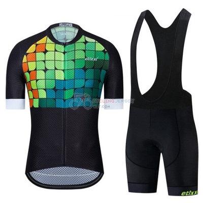 Etixxl Cycling Jersey Kit Short Sleeve 2019 Black Green Blue