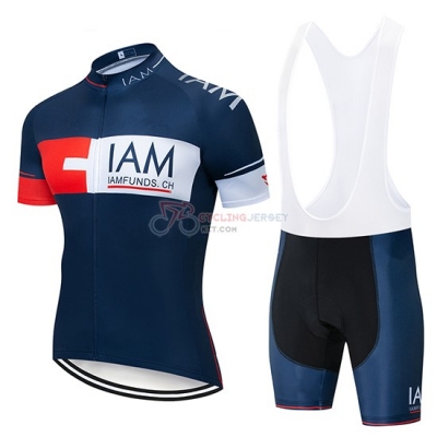 IAM Cycling Jersey Kit Short Sleeve 2019 Blue Deep