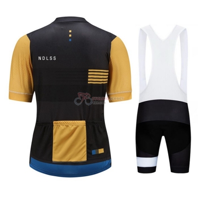 Le Col Cycling Jersey Kit Short Sleeve 2021 Brown Yellow