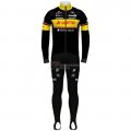 Lotto-kern Haus Cycling Jersey Kit Long Sleeve 2020 Black Yellow