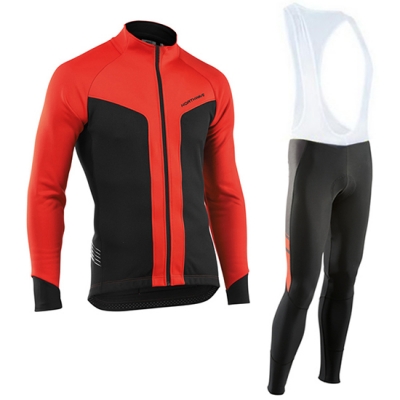 Northwave Cycling Jersey Kit Long Sleeve 2017 red and black