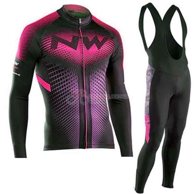 Northwave Cycling Jersey Kit Long Sleeve 2019 Black Pink