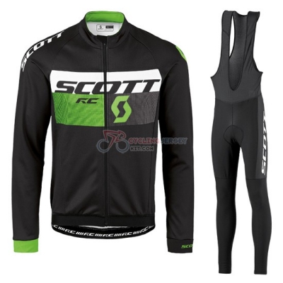 Scott Cycling Jersey Kit Long Sleeve 2016 Green And Black