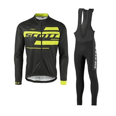 Scott Cycling Jersey Kit Long Sleeve 2017 yellow and black