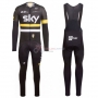 Sky Cycling Jersey Kit Long Sleeve 2016 Yellow And Black