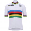UCI Cycling Jersey Kit Short Sleeve 2020 White Multicoloured(1)