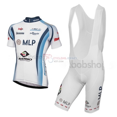 2014 Team MLP Team Bergstrasse white Short Sleeve Cycling Jersey And Bib Shorts Kit