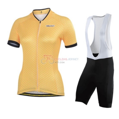 Women Cycling Jersey Kit Monton Short Sleeve 2014 Yellow And Black