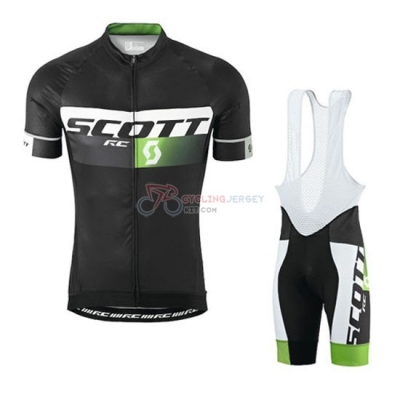 Scott Cycling Jersey Kit Short Sleeve 2016 Black And Green