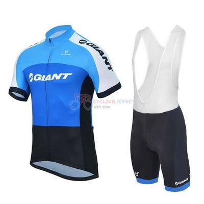 2018 Giant Club Sport Cycling Jersey Kit Short Sleeve Blue and Black