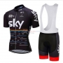 2018 Sky Cycling Jersey Kit Short Sleeve Black and Red