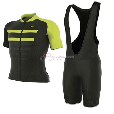 ALE Prr 2.0 Piuma Short Sleeve Cycling Jersey and Bib Shorts Kit 2017 black and red