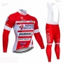 Androni Giocattoli Cycling Jersey Kit Long Sleeve 2019 Red White