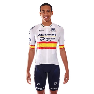 Astana Cycling Jersey Kit Short Sleeve 2021 Campione Spain