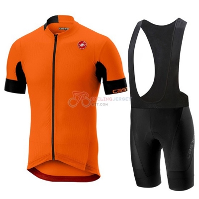 Castelli Aero Race Cycling Jersey Kit Short Sleeve 2019 Orange
