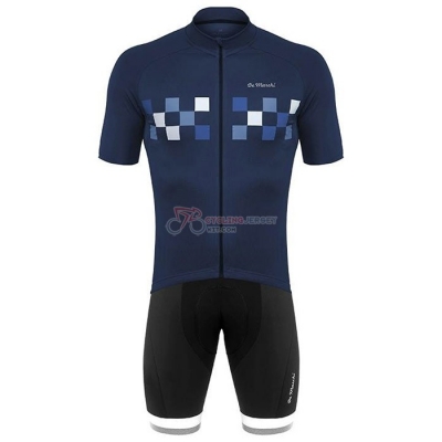 De Marchi Cycling Jersey Kit Short Sleeve 2020 Deep Blue