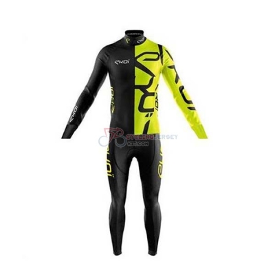 EKOI Cycling Jersey Kit Long Sleeve 2020 Black Yellow