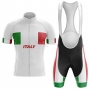 Italy Cycling Jersey Kit Short Sleeve 2020 White