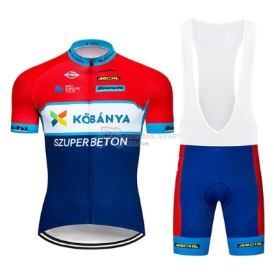 Kobanya Cycling Jersey Kit Short Sleeve 2019 Red White Blue