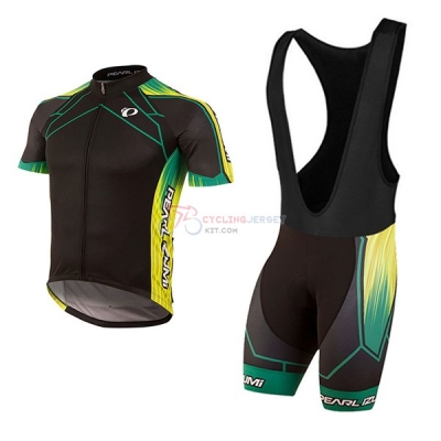 Pearl Izumi Short Sleeve Cycling Jersey and Bib Shorts Kit 2017 black and yellow
