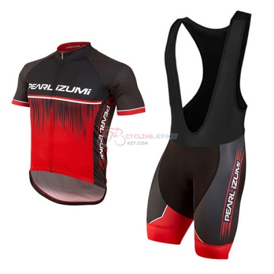 Pearl Izumi Short Sleeve Cycling Jersey and Bib Shorts Kit 2017 red