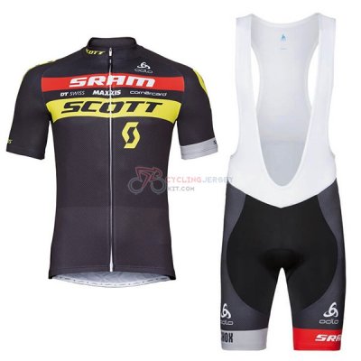 Scott Sram Cycling Jersey Kit Short Sleeve 2018 Black
