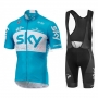 Sky Cycling Jersey Kit Short Sleeve 2018 Blue White