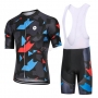 Steep Cycling Jersey Kit Short Sleeve 2021 Black Red Blue