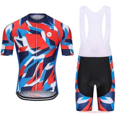 Steep Cycling Jersey Kit Short Sleeve 2021 Red Blue