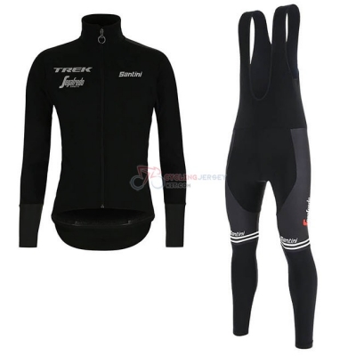 Trek Segafredo Cycling Jersey Kit Long Sleeve 2019 Black