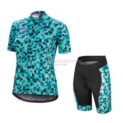Women Specialized Cycling Jersey Kit Short Sleeve 2018 Green