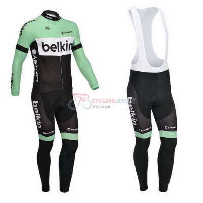 Belkin Cycling Jersey Kit Long Sleeve 2013 Black And Green