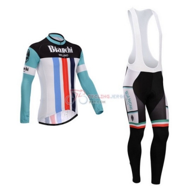 Bianchi Cycling Jersey Kit Long Sleeve 2014 Red And White