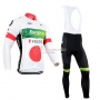Europcar Cycling Jersey Kit Long Sleeve 2014 White And Red
