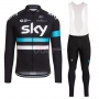 Sky Cycling Jersey Kit Long Sleeve 2016 Black