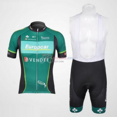 Europcar Cycling Jersey Kit Short Sleeve 2012 Green