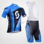 Scott Cycling Jersey Kit Short Sleeve 2013 Blue And Black