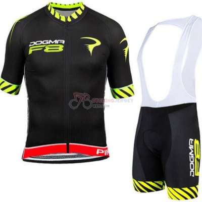 Pinarello Cycling Jersey Kit Short Sleeve 2015 Black And Yellow