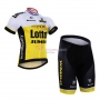 Lotto Cycling Jersey Kit Short Sleeve 2016 White And Yellow
