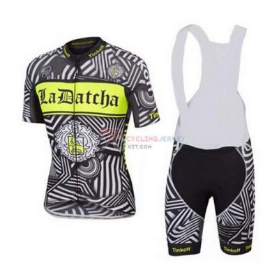 Tinkoff Cycling Jersey Kit Short Sleeve 2016 Gray And Yellow