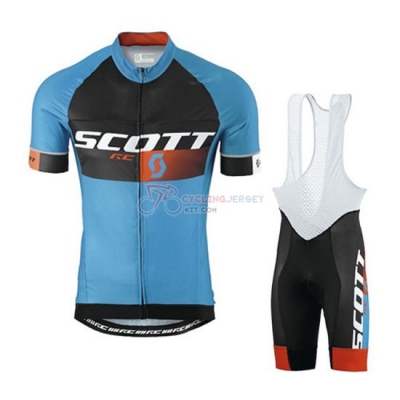 Scott Cycling Jersey Kit Short Sleeve 2016 Blue And Orange
